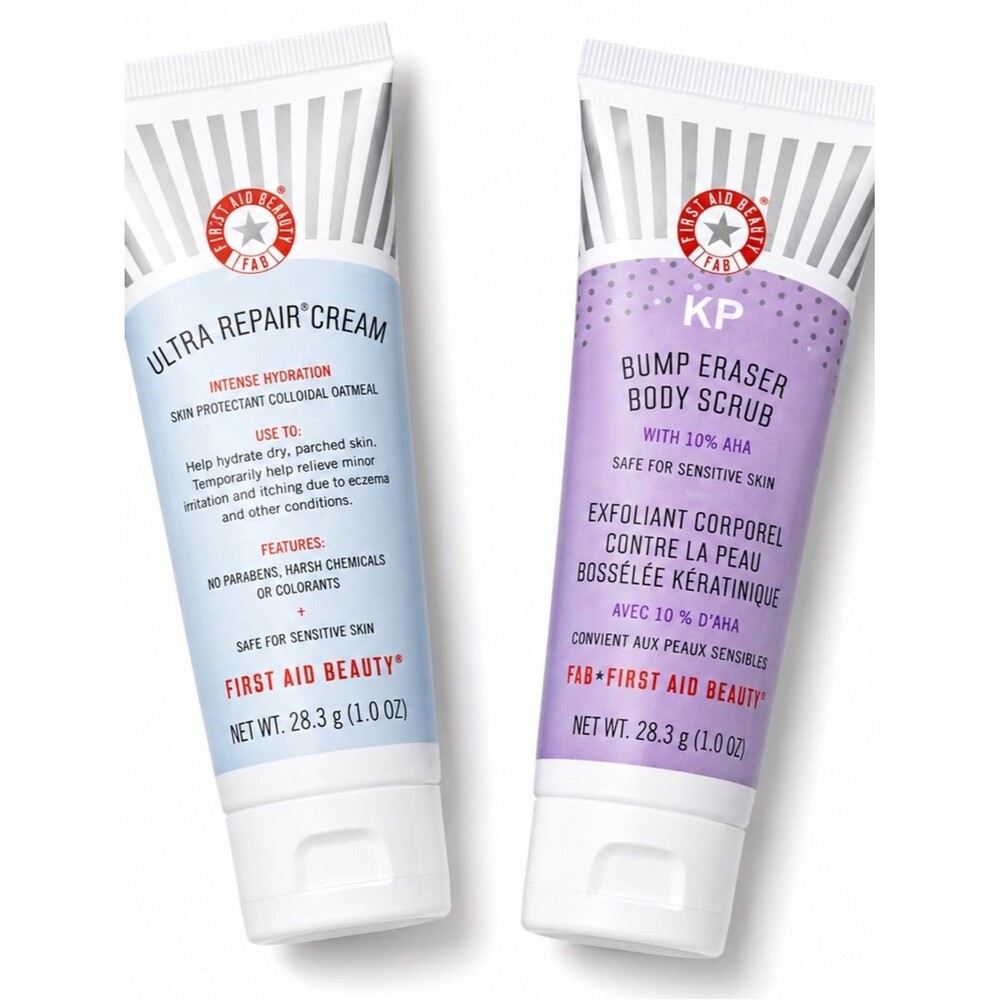 $10 SALE 💋 Aid Beauty Smooth Skin Minis KP Bump Eraser + Ultra Repair Cream - Picture 2 of 2